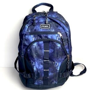 FUEL "Galaxy" Large Laptop Backpack, College Bookbag 5 Compartments 18.5"x 12"